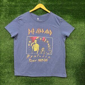 Def Leppard Hysteria Tour Rock Band T-Shirt Size Extra Large